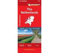 Michelin Map – The Netherlands National Map 715 – Road & Tourist Map 1:400,000