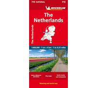 The Netherlands - Michelin National Map 715: Straßen- und Tourismuskarte 1:400 000