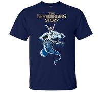The Neverending Story T Shirt TEE Mens Movie Poster Navy Sizes S to 5XL v5