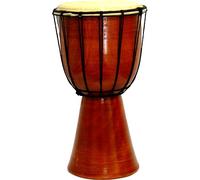 The New Age Source Djembe Plain Mahogany Red Finish Each