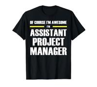 The New Awesome Assistant Project Manager Value Graphic T-Shirt, Men, Black, S