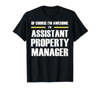 The New Awesome Assistant Property Manager Value Graphic T-Shirt, Men, Black, S