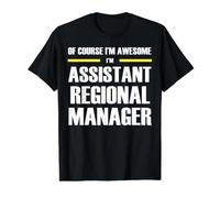 The New Awesome Assistant Regional Manager Value Graphic T-Shirt, Men, Black, M