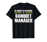 The New Awesome Banquet Manager Value Graphic T-Shirt, Men, Black, XL