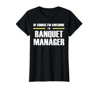 The New Awesome Banquet Manager Value Graphic T-Shirt, Women, Black, L