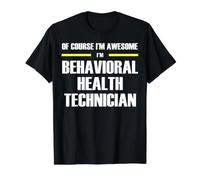 The New Awesome Behavioral Health Technician Value Graphic T-Shirt, Men, Black, M