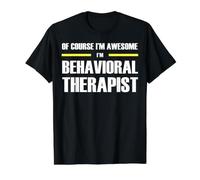 The New Awesome Behavioral Therapist Value Graphic T-Shirt, Men, Black, S