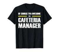 The New Awesome Cafeteria Manager Value Graphic T-Shirt, Men, Black, M