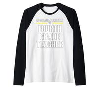 The New Awesome Fourth Grade Teacher Raglan Baseball Tee