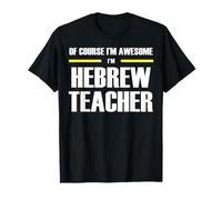 The New Awesome Hebrew Teacher T-Shirt