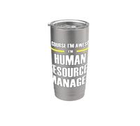 The New Awesome Human Resources Manager Stainless Steel Insulated Tumbler
