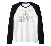The New Awesome Life Enrichment Director Raglan Baseball Tee