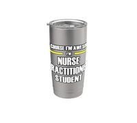The New Awesome Nurse Practitioner Student Stainless Steel Insulated Tumbler