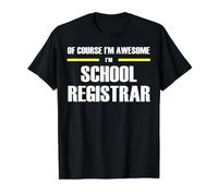The New Awesome School Registrar Value Graphic T-Shirt, Men, Black, L