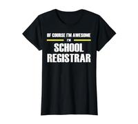 The New Awesome School Registrar Value Graphic T-Shirt, Women, Black, L