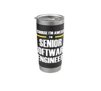The New Awesome Senior Software Engineer Stainless Steel Insulated Tumbler