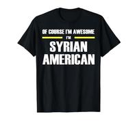 The New Awesome Syrian American Value Graphic T-Shirt, Men, Black, S