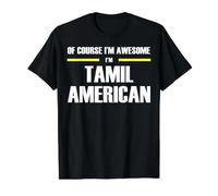 The New Awesome Tamil American Value Graphic T-Shirt, Men, Black, M