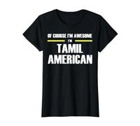 The New Awesome Tamil American Value Graphic T-Shirt, Women, Black, M