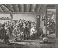 The New Boy an illustration from the Illustrated London News August 13 1859 after a work by George Smith. Poster Print by Ken Welsh (17 x 13)
