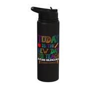 The New Day to Teach Future Bilinguals Spanish Teachers Stainless Steel Insulated Water Bottle