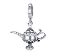 The New Eiffel Tower Nostalgic Cassette Magic lamp fit The Charm Silver 925 Bracelet with DIY Women's Jewelry Durable Processing