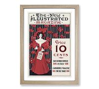 The New Illustrated Magazine by Ethel Reed Framed Print | A2 Oak Framed Wall Art | Ready to Hang | Modern Nature Picture | Living Room Bedroom Lounge Office