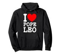 The New Pope Leo XIV I Love Pope Leo I (Heart) Pope Leo Pullover Hoodie