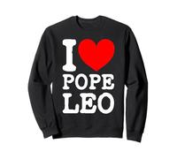 The New Pope Leo XIV I Love Pope Leo I (Heart) Pope Leo Sweatshirt