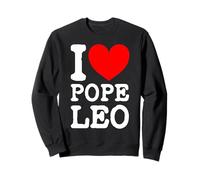 The New Pope Leo XIV I Love Pope Leo I Heart Pope Leo Sweatshirt