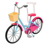 The New York Doll Collection Doll Bicycle For 18 inch/46cm Dolls - Includes Streamers - Basket and Training Wheels - Doll Bicycle - Doll Playset - Doll Accessories