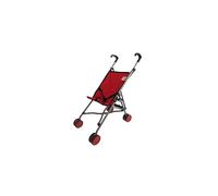 The New York Doll Collection First Dolls Stroller for Kids Onepiece - Red Color For18 Folds for Storage - Great Gift for Toddlers