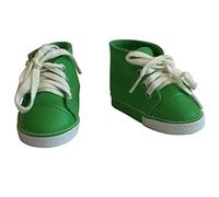 The New York Doll Collection Green Suede Sneakers Trainers fits 18 Inch/ 46 cm for Fashion Girl Dolls