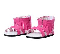 The New York Doll Collection Pink Fringed Sandals Fits 18 inch / 46 cm Dolls - Shoes For Fashion Dolls