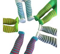 The New York Doll Collection Set of 5 Striped Tights Fits 18 inch/46 cm Fashion Dolls - Doll Leggings - Dolls Clothes Accessories