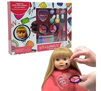 The New York Doll Collection Washable Makeup Set - For Fashion Girl Dolls and Kids-pretend play Cosmetic Set Includes Loads of Accessories - Kids Dress Up - Doll Playset - Make Up Accessories