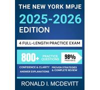 The New York MPJE 2025-2026 Edition: Your Complete Roadmap to Navigating Pharmacy Law, Featuring Targeted Review, Realistic Practice Questions, and Clear Legal Breakdowns.