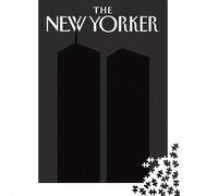 The New Yorker︰ Twin Towers Jigsaw Puzzle 1000 Pieces, Downtown Architecture at Night, Matte Printed Jigsaw for Travel Lovers, Mindful Activity, Gift Idea, 70x50cm/1000pcs