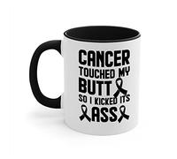 The Next Funny Cancer Survivor Prize Funny Prostate Joke Coffee Mug (11 OZ, White - Black)