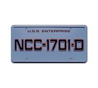 The Next Generation | NCC-1701-D | Metal Stamped License Plate