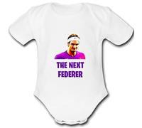 THE NEXT ROGER TENNIS Unique Baby Vest Baby Grow Babygrow Boys Girls UNISEX cute funny GIFT present for a FEDERER