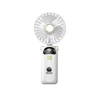 The Nexus Globe Portable Mini Handheld Fan, Portable Handheld USB Rechargeable Fans with 5 Speeds (White)