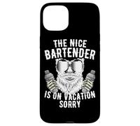 The Nice Bartender Is On Vacation Mixologist Pub Bartending Case for iPhone 15 Plus