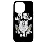 The Nice Bartender Is On Vacation Mixologist Pub Bartending Case for iPhone 15 Pro Max