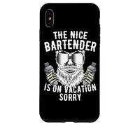 The Nice Bartender Is On Vacation Mixologist Pub Bartending Case for iPhone XS Max