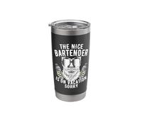 The Nice Bartender is On Vacation Mixologist Pub Bartending Stainless Steel Insulated Tumbler