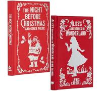 The Night Before Christmas and Other Poems & Alice's Adventures In Wonderland Ornate Classics Gilded Pocket Edition By Clement Clarke Moore & Lewis Carroll 2 Books Collection Set