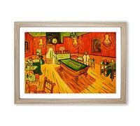 The Night Cafe Vol.1 by Vincent Van Gogh Framed Print | A2 Oak Framed Wall Art | Ready to Hang | Modern Food Picture | Living Room Bedroom Lounge Office