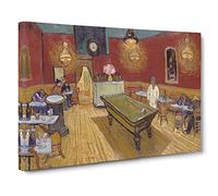 The Night Cafe Vol.2 By Vincent Van Gogh Canvas Print | Gallery Wrapped 30mm Frame Wall Art | 20x14 inches | Ready to Hang | Impressionist Picture | Living Room Bedroom Lounge Office