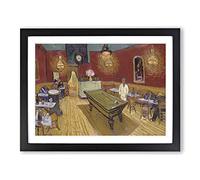 The Night Cafe Vol.2 By Vincent Van Gogh Classic Painting Framed Print | A4 Black Framed Wall Art | Ready to Hang | Classic Food Picture | Living Room Bedroom Lounge Office